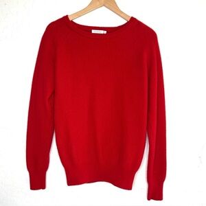 SUITSUPPLY Wool Cashmere Red Knit Sweater